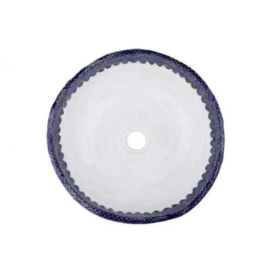 kek festett peremes mintas keramia mosdotal mosogato furdo furdoszoba mosdokagylo kezzel keszitett olasz toszkan dekor konyha felujitas csap furdo mediterran country vintage shabby chic mexikoi nepies.jpg